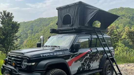 210*130*110cm Camping Automatic Pop up SUV Lightweight Hard Shell Alu Cab Roof Top Tent