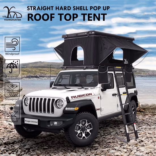 210*130*110cm Camping Automatic Pop up SUV Lightweight Hard Shell Alu Cab Roof Top Tent
