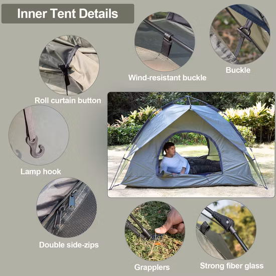 Семейная палатка для кемпинга Instant Pop up Tent, 4